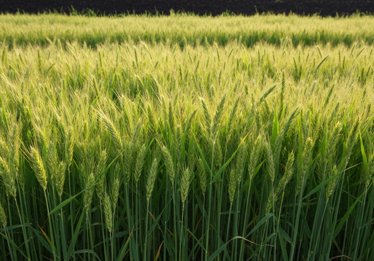 Gros plan comparatif de plusieurs graminées de pelouse, avec brins et touffes distinctes au sol.