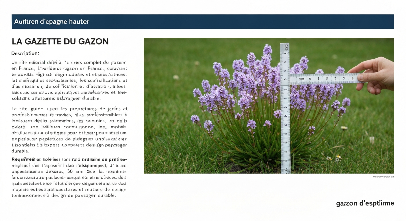Gazon d'Espagne : hauteur de tonte, semis, bordures, pratiques France