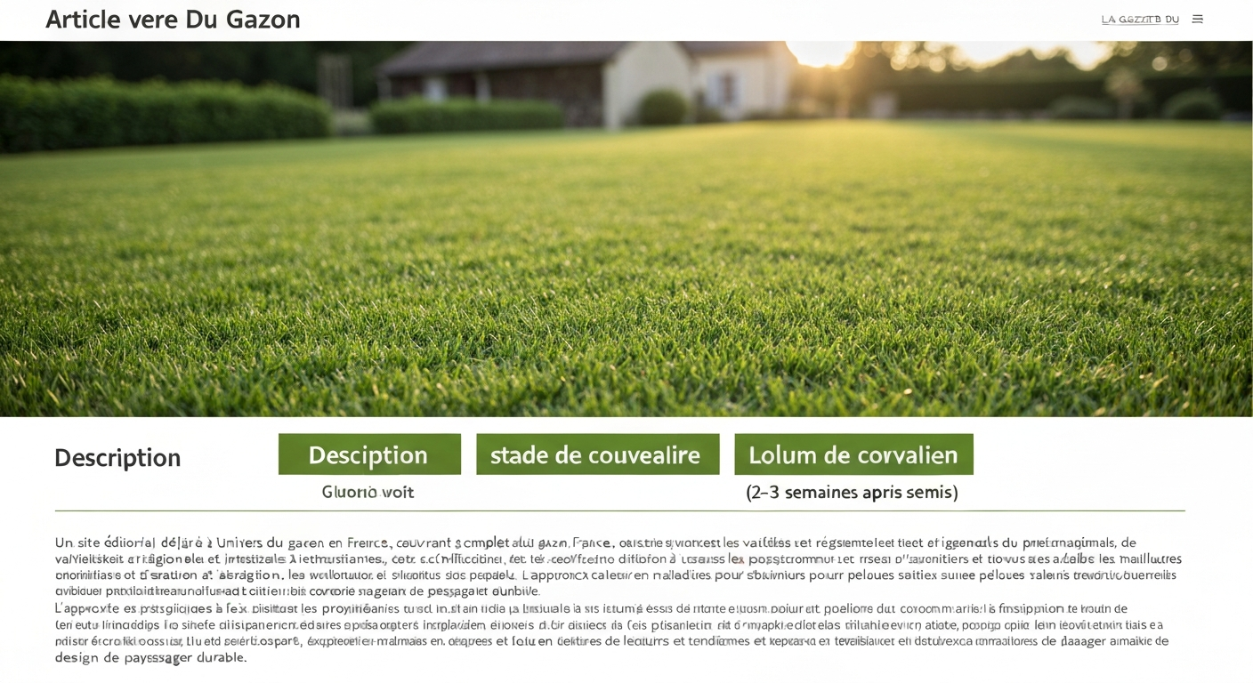 Gazon italien : guide complet et conseils pratiques pour France